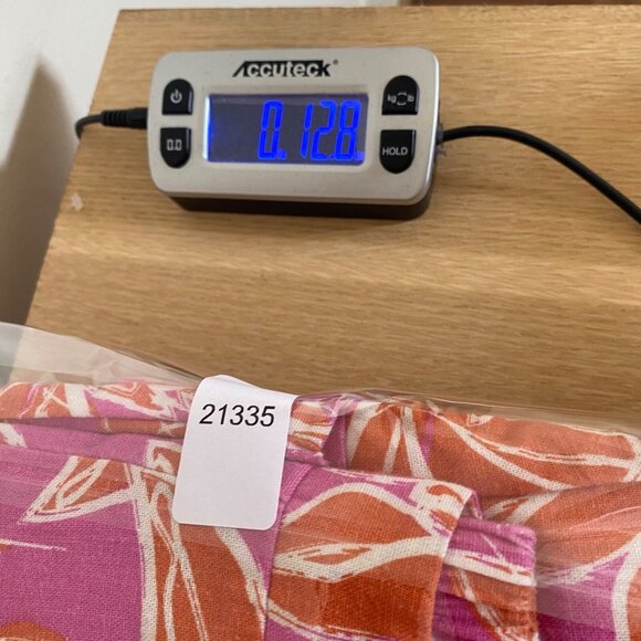 Sincerely Jules Pants Womens Small Pink Orange Floral Linen Blend Straight Leg - Picture 12 of 12